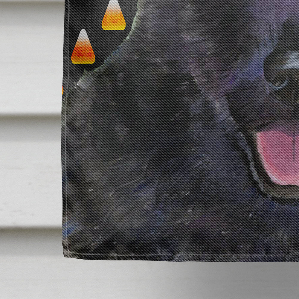 Australian Kelpie Candy Corn Halloween Portrait House Flag 28x40 Porch Sleeve Pole Decorative Outside Yard Banner Artwork Wall Hanging, Polyester