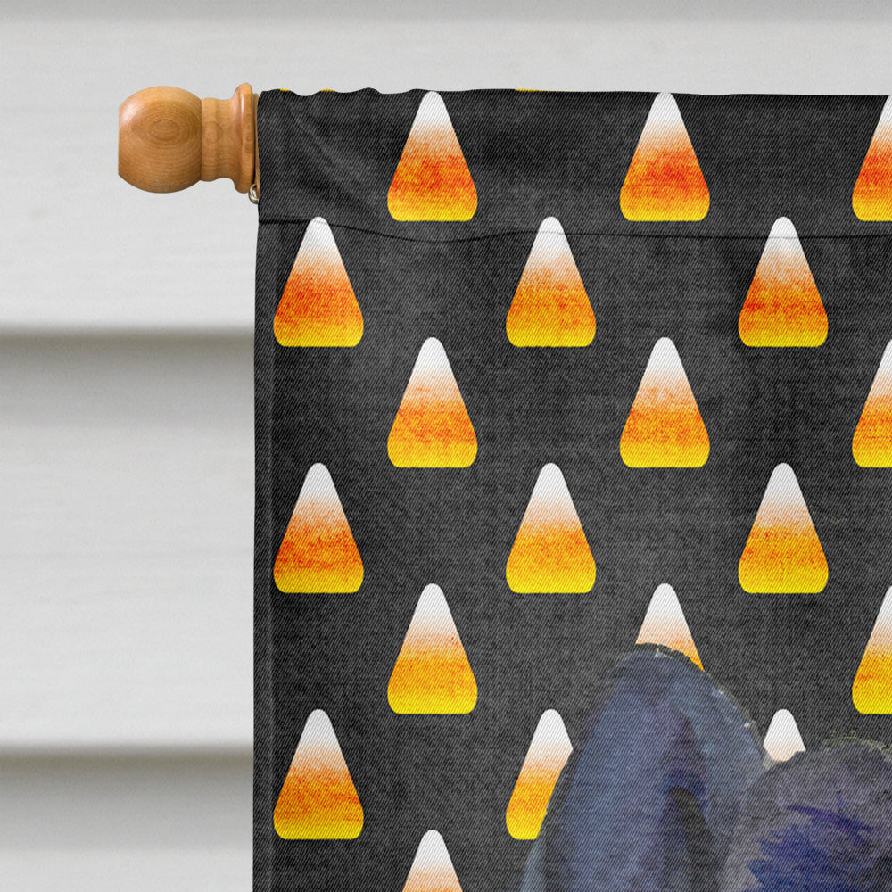 Chow Chow Candy Corn Halloween Portrait House Flag 28x40 Porch Sleeve Pole Decorative Outside Yard Banner Artwork Wall Hanging, Polyester