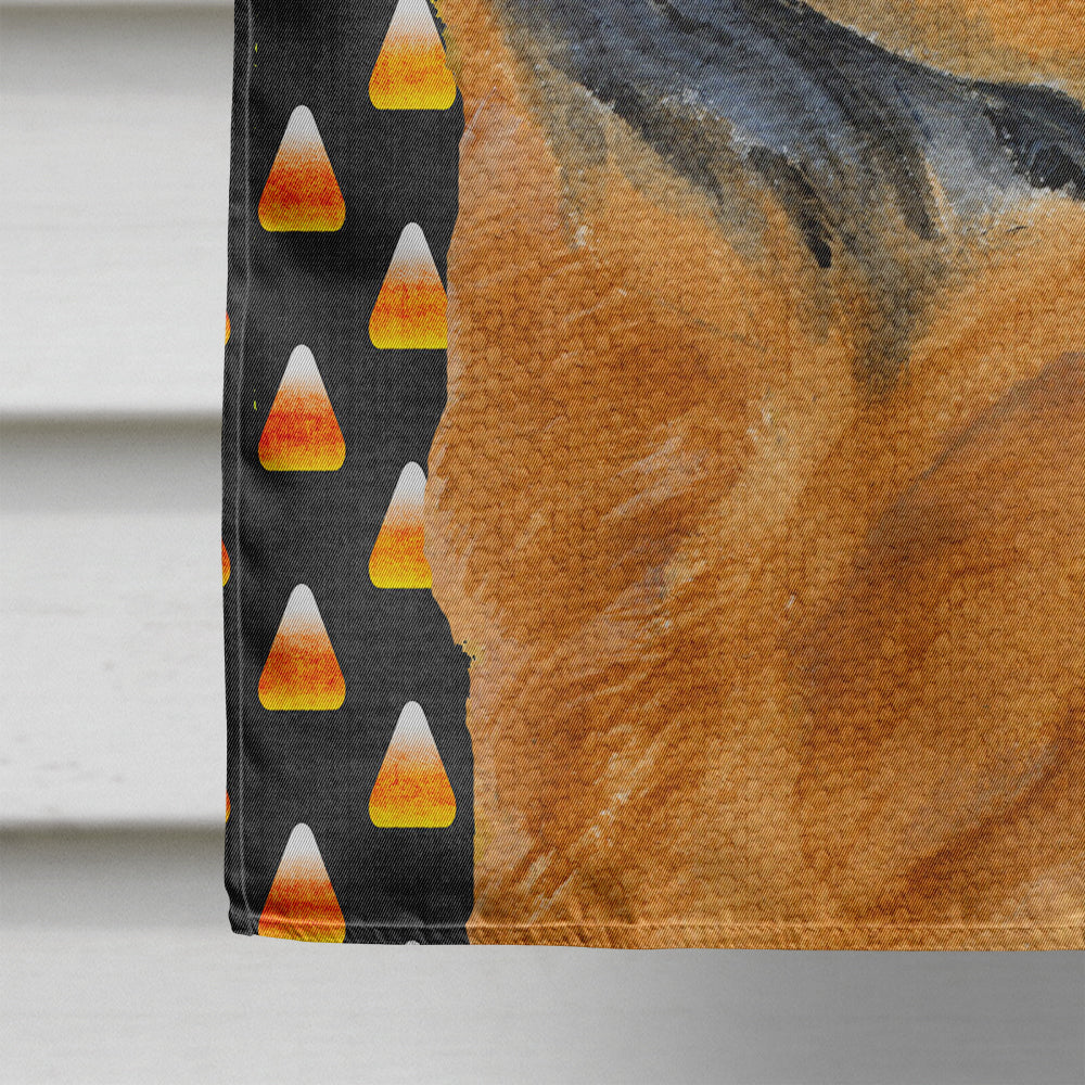 Chow Chow Candy Corn Halloween Portrait House Flag 28x40 Porch Sleeve Pole Decorative Outside Yard Banner Artwork Wall Hanging, Polyester