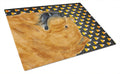 Chow Chow Candy Corn Halloween Portrait Cutting Board Tempered Glass Kitchen Cutting Surface, Heat Resistant Chopping, Non-Slip Feet, Food Prep & Serving