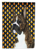 Boxer Candy Corn Halloween Portrait House Flag 28x40 Porch Sleeve Pole Decorative Outside Yard Banner Artwork Wall Hanging, Polyester