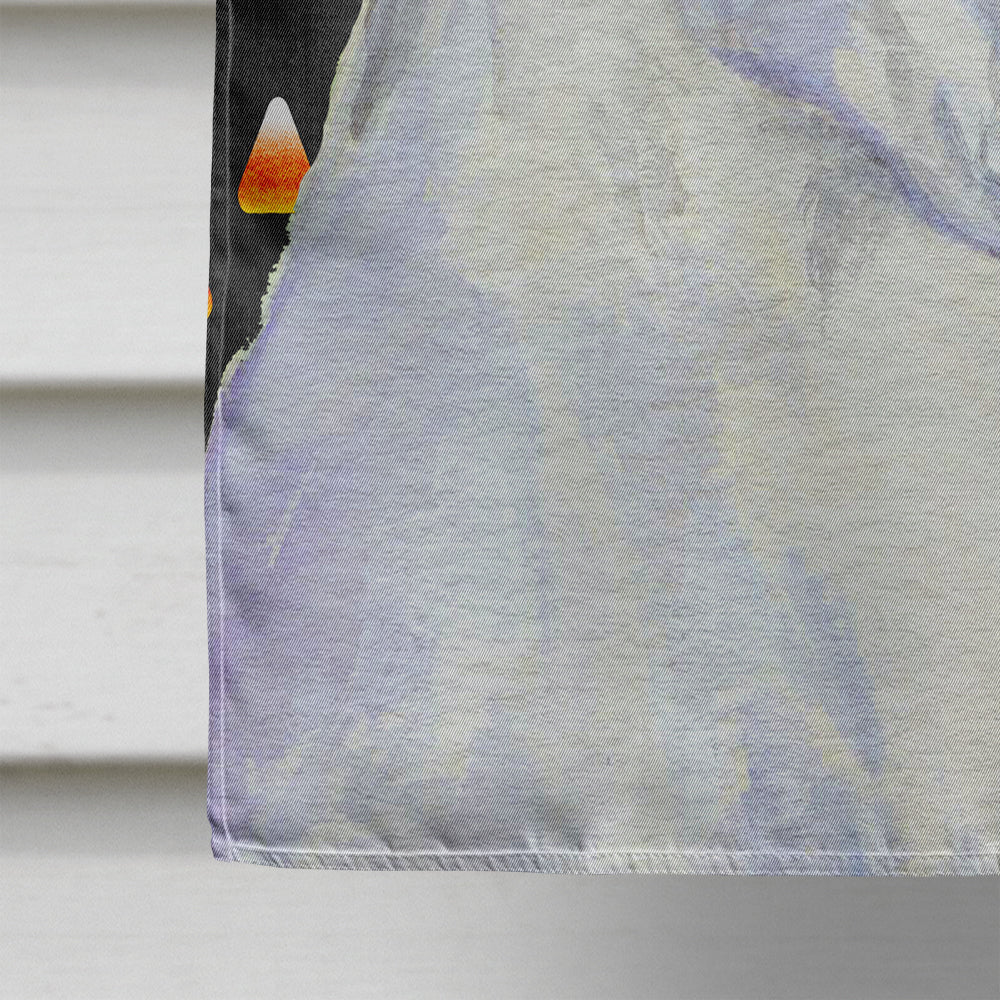 Boxer White Candy Corn Halloween Portrait House Flag 28x40 Porch Sleeve Pole Decorative Outside Yard Banner Artwork Wall Hanging, Polyester