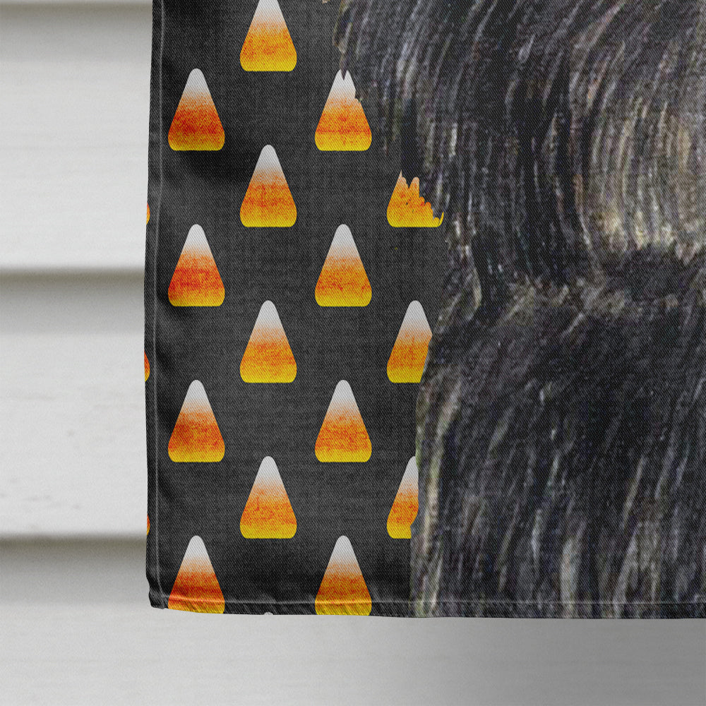 Affenpinscher Candy Corn Halloween Portrait House Flag 28x40 Porch Sleeve Pole Decorative Outside Yard Banner Artwork Wall Hanging, Polyester