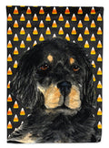 Gordon Setter Candy Corn Halloween Portrait House Flag 28x40 Porch Sleeve Pole Decorative Outside Yard Banner Artwork Wall Hanging, Polyester