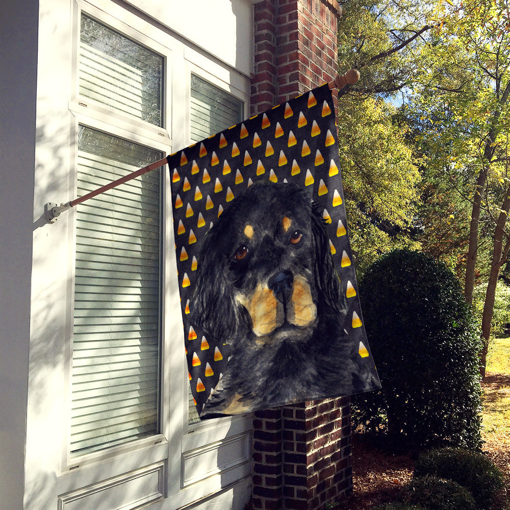 Gordon Setter Candy Corn Halloween Portrait House Flag 28x40 Porch Sleeve Pole Decorative Outside Yard Banner Artwork Wall Hanging, Polyester