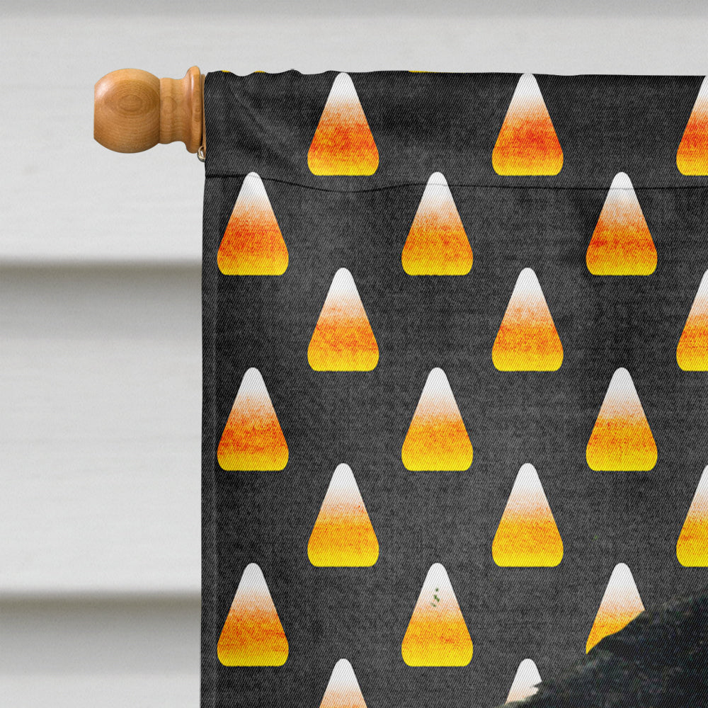Gordon Setter Candy Corn Halloween Portrait House Flag 28x40 Porch Sleeve Pole Decorative Outside Yard Banner Artwork Wall Hanging, Polyester