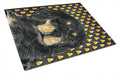 Gordon Setter Candy Corn Halloween Portrait Cutting Board Tempered Glass Kitchen Cutting Surface, Heat Resistant Chopping, Non-Slip Feet, Food Prep & Serving