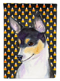 Chihuahua Candy Corn Halloween Portrait House Flag 28x40 Porch Sleeve Pole Decorative Outside Yard Banner Artwork Wall Hanging, Polyester