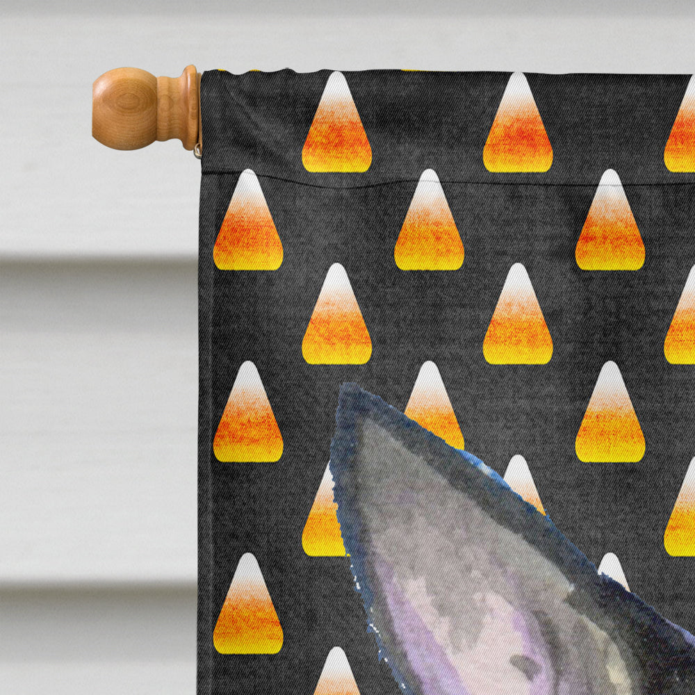 Chihuahua Candy Corn Halloween Portrait House Flag 28x40 Porch Sleeve Pole Decorative Outside Yard Banner Artwork Wall Hanging, Polyester