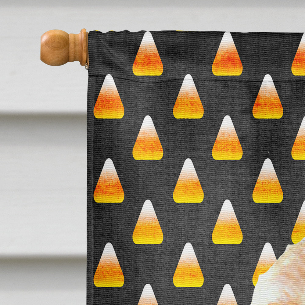 Cocker Spaniel Candy Corn Halloween Portrait House Flag 28x40 Porch Sleeve Pole Decorative Outside Yard Banner Artwork Wall Hanging, Polyester