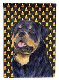 Rottweiler Candy Corn Halloween Portrait House Flag 28x40 Porch Sleeve Pole Decorative Outside Yard Banner Artwork Wall Hanging, Polyester