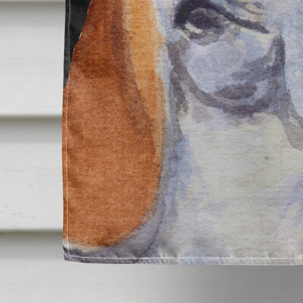 Basset Hound Candy Corn Halloween Portrait House Flag 28x40 Porch Sleeve Pole Decorative Outside Yard Banner Artwork Wall Hanging, Polyester