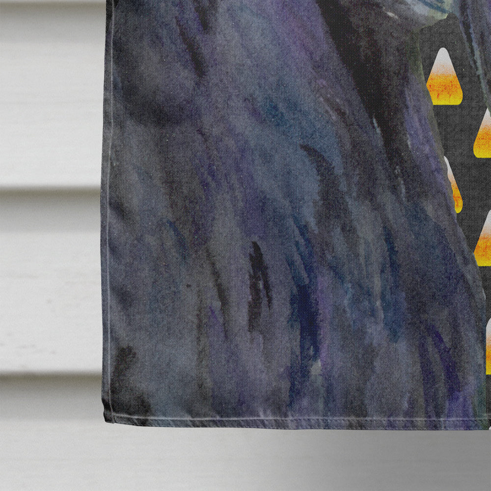 Scottish Terrier Candy Corn Halloween Portrait House Flag 28x40 Porch Sleeve Pole Decorative Outside Yard Banner Artwork Wall Hanging, Polyester