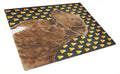 Chesapeake Bay Retriever Wheaten Candy Corn Halloween Portrait Cutting Board Tempered Glass Kitchen Cutting Surface, Heat Resistant Chopping, Non-Slip Feet, Food Prep & Serving