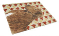 Chesapeake Bay Retriever Fall Leaves Portrait Cutting Board Tempered Glass Kitchen Cutting Surface, Heat Resistant Chopping, Non-Slip Feet, Food Prep & Serving