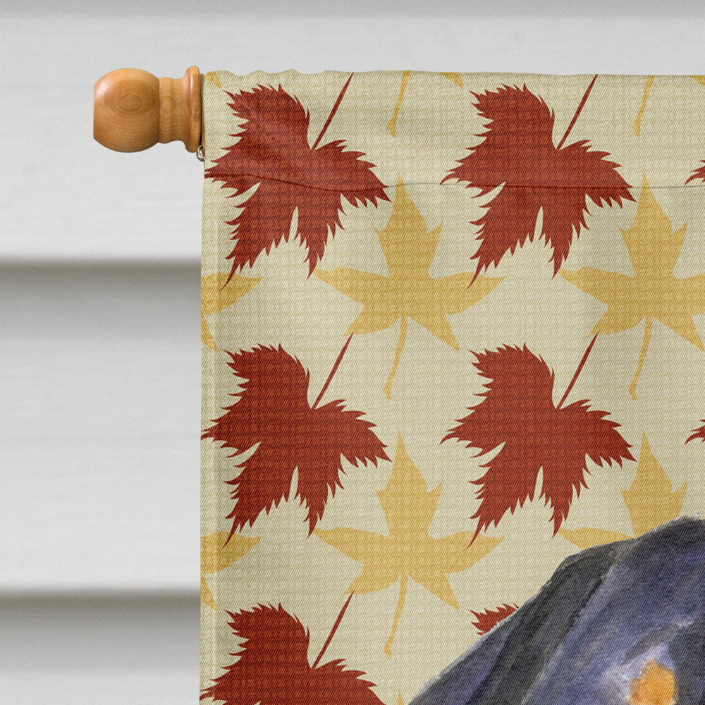 Rottweiler Fall Leaves Portrait House Flag 28x40 Porch Sleeve Pole Decorative Outside Yard Banner Artwork Wall Hanging, Polyester