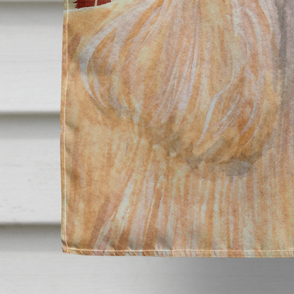 Cocker Spaniel Fall Leaves Portrait House Flag 28x40 Porch Sleeve Pole Decorative Outside Yard Banner Artwork Wall Hanging, Polyester