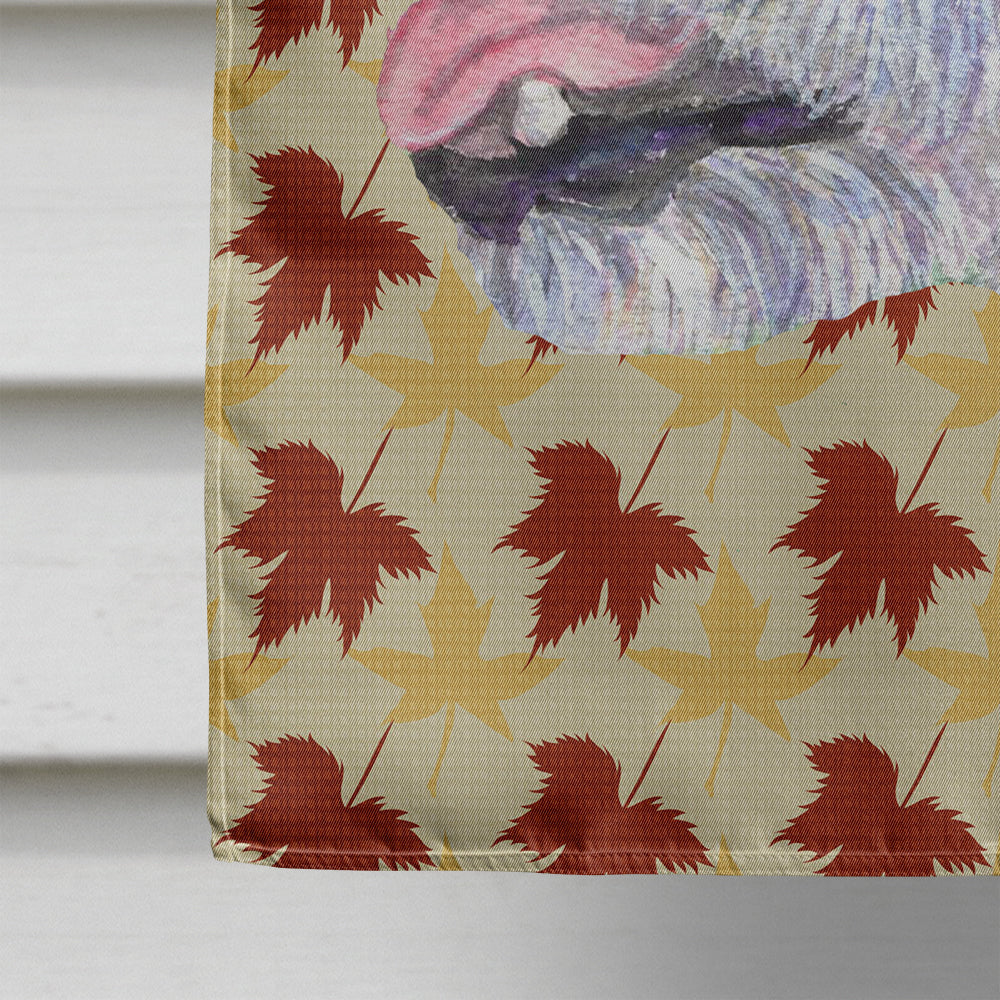 Jack Russell Terrier Fall Leaves Portrait House Flag 28x40 Porch Sleeve Pole Decorative Outside Yard Banner Artwork Wall Hanging, Polyester