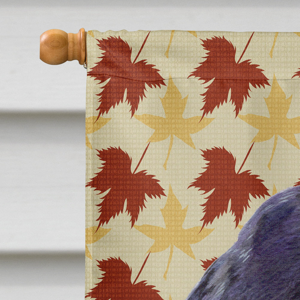 Cocker Spaniel Fall Leaves Portrait House Flag 28x40 Porch Sleeve Pole Decorative Outside Yard Banner Artwork Wall Hanging, Polyester