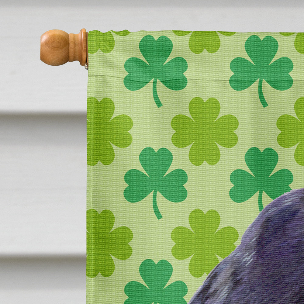 Cocker Spaniel St. Patrick's Day Shamrock Portrait House Flag 28x40 Porch Sleeve Pole Decorative Outside Yard Banner Artwork Wall Hanging, Polyester
