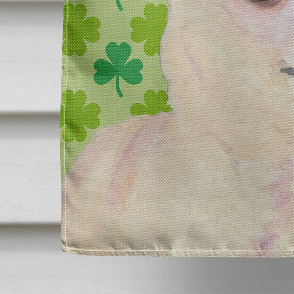Chihuahua St. Patrick's Day Shamrock Portrait House Flag 28x40 Porch Sleeve Pole Decorative Outside Yard Banner Artwork Wall Hanging, Polyester