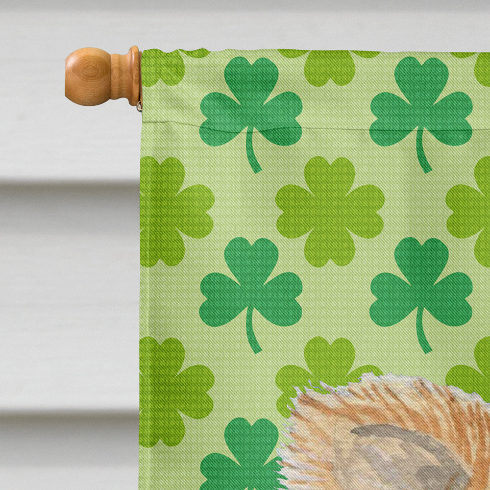 Chihuahua St. Patrick's Day Shamrock Portrait House Flag 28x40 Porch Sleeve Pole Decorative Outside Yard Banner Artwork Wall Hanging, Polyester