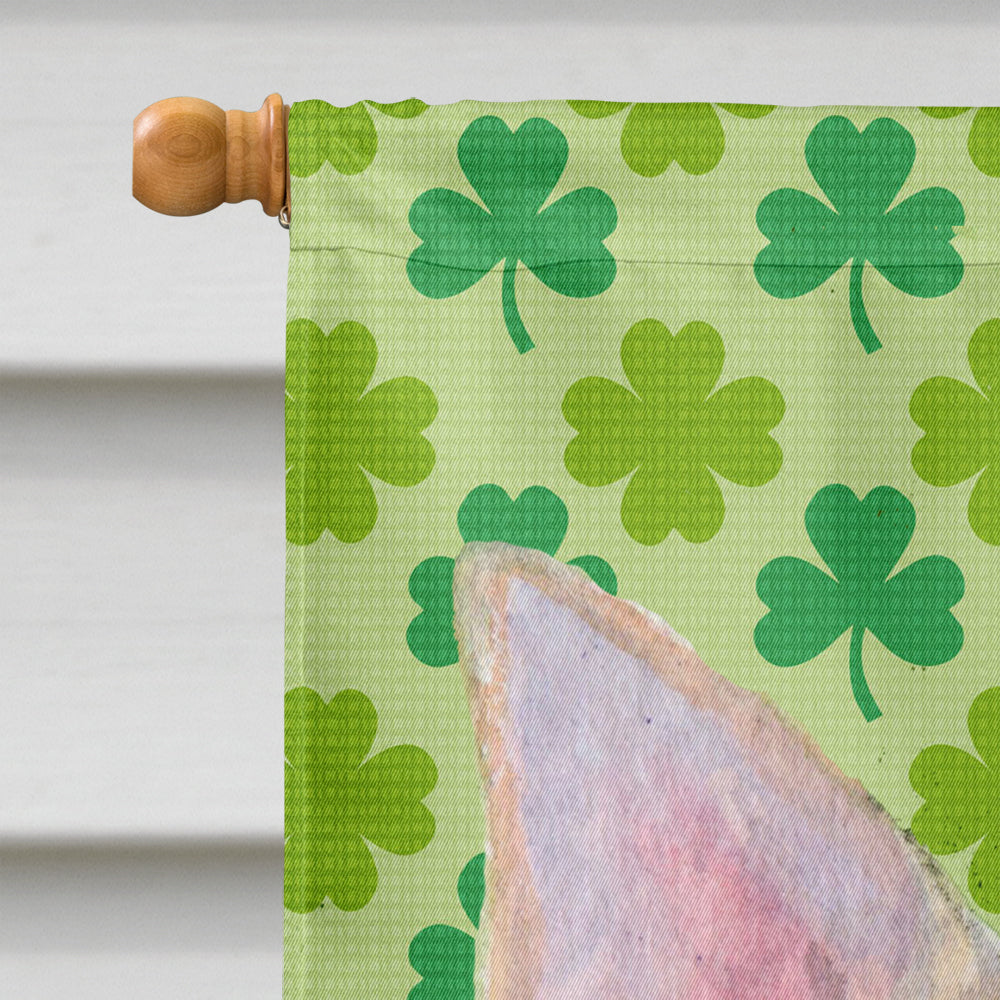 Chihuahua St. Patrick's Day Shamrock Portrait House Flag 28x40 Porch Sleeve Pole Decorative Outside Yard Banner Artwork Wall Hanging, Polyester