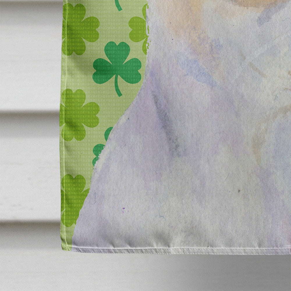 Chihuahua St. Patrick's Day Shamrock Portrait House Flag 28x40 Porch Sleeve Pole Decorative Outside Yard Banner Artwork Wall Hanging, Polyester