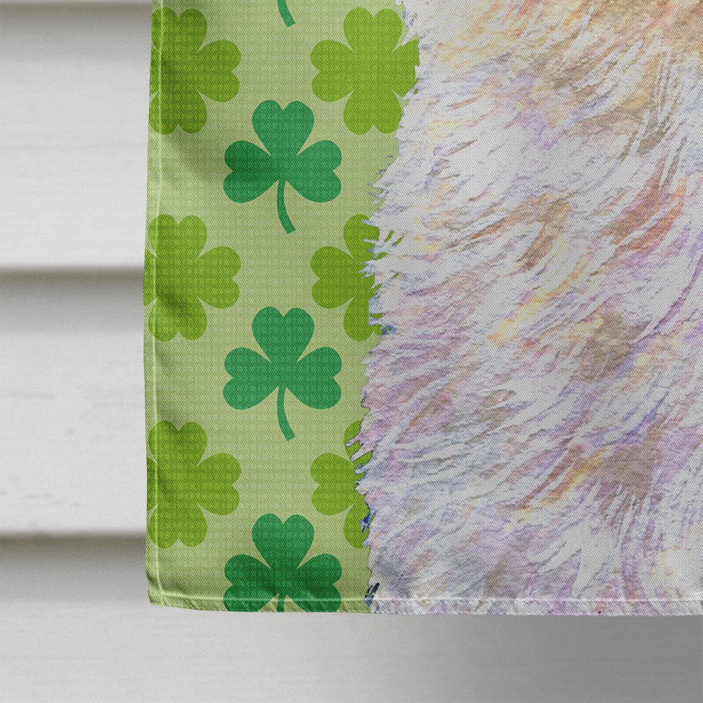 Maltese St. Patrick's Day Shamrock Portrait House Flag 28x40 Porch Sleeve Pole Decorative Outside Yard Banner Artwork Wall Hanging, Polyester