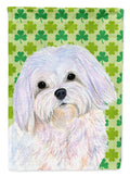 Maltese St. Patrick's Day Shamrock Portrait House Flag 28x40 Porch Sleeve Pole Decorative Outside Yard Banner Artwork Wall Hanging, Polyester