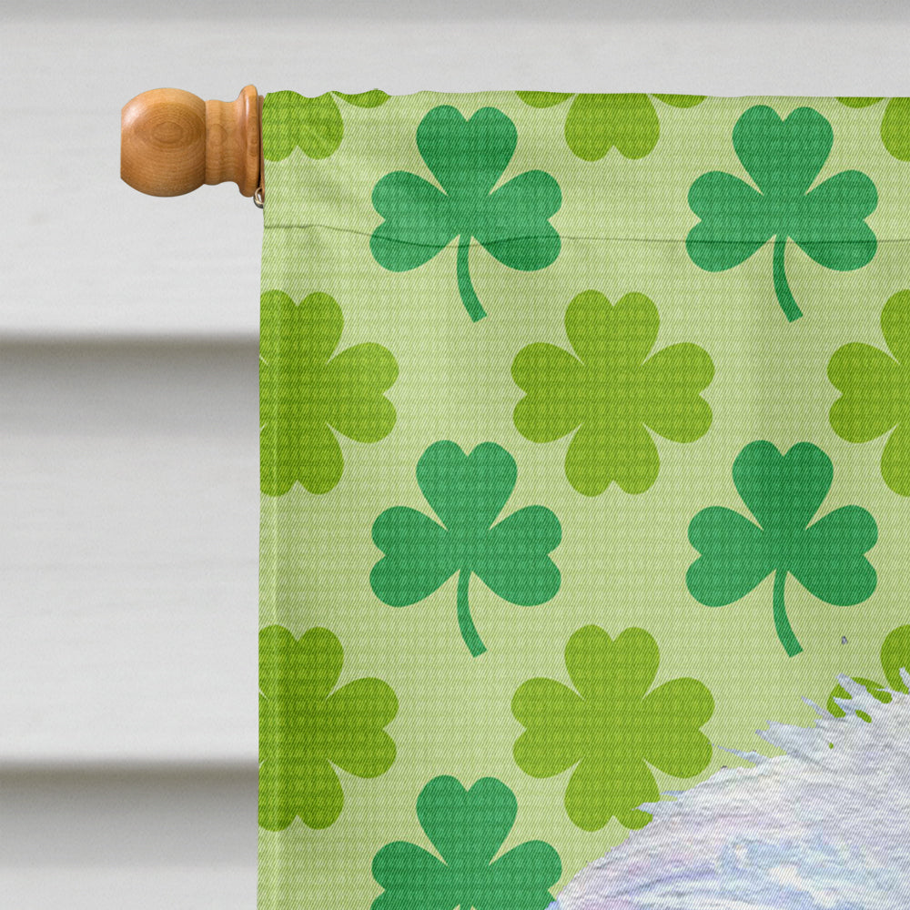 Maltese St. Patrick's Day Shamrock Portrait House Flag 28x40 Porch Sleeve Pole Decorative Outside Yard Banner Artwork Wall Hanging, Polyester