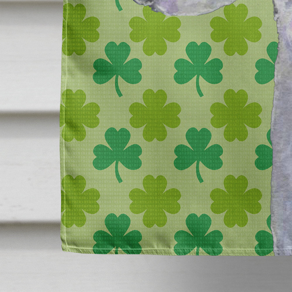 Bedlington Terrier St. Patrick's Day Shamrock Portrait House Flag 28x40 Porch Sleeve Pole Decorative Outside Yard Banner Artwork Wall Hanging, Polyester