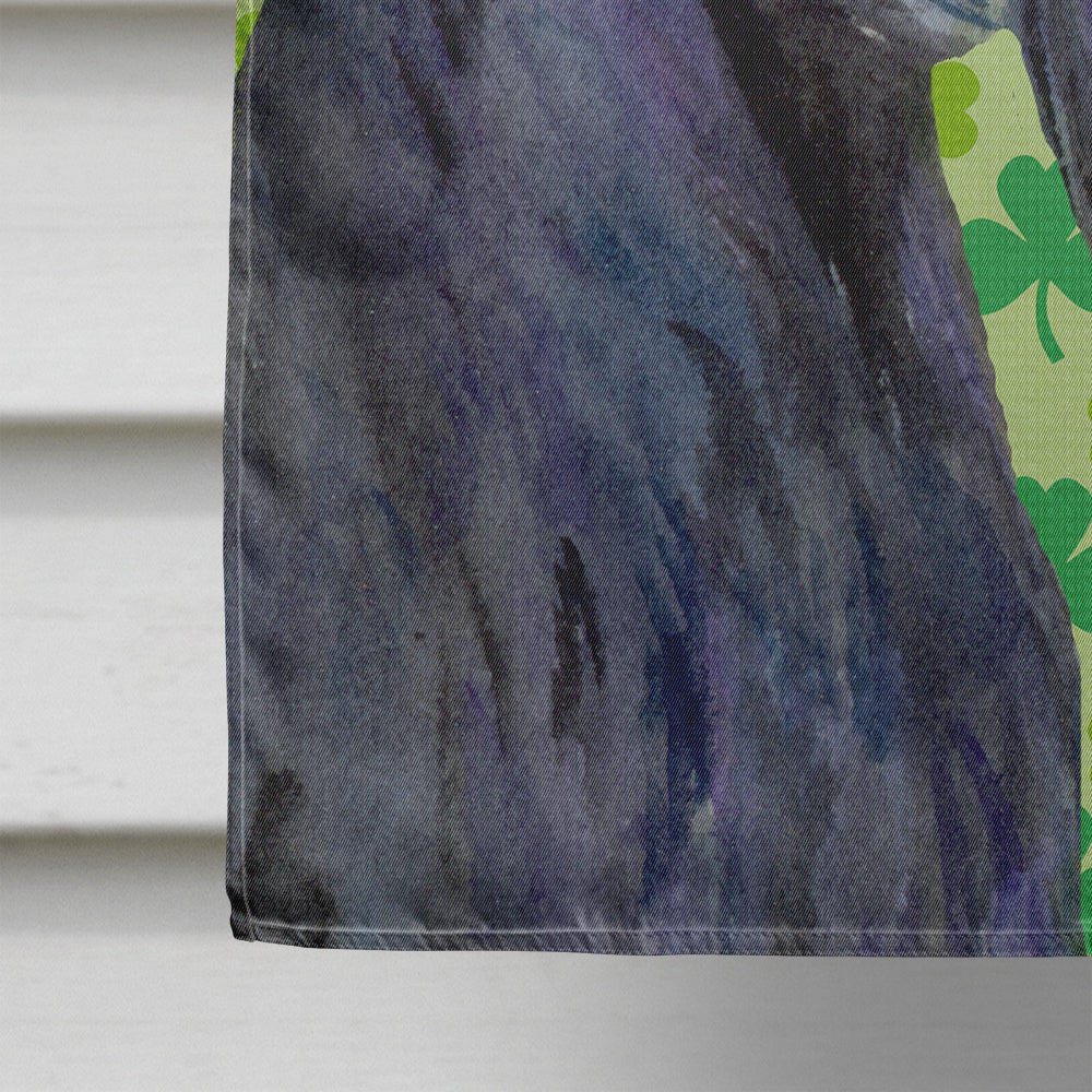 Scottish Terrier St. Patrick's Day Shamrock Portrait House Flag 28x40 Porch Sleeve Pole Decorative Outside Yard Banner Artwork Wall Hanging, Polyester