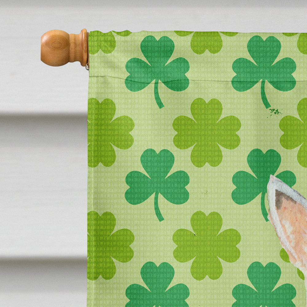 Scottish Terrier St. Patrick's Day Shamrock Portrait House Flag 28x40 Porch Sleeve Pole Decorative Outside Yard Banner Artwork Wall Hanging, Polyester