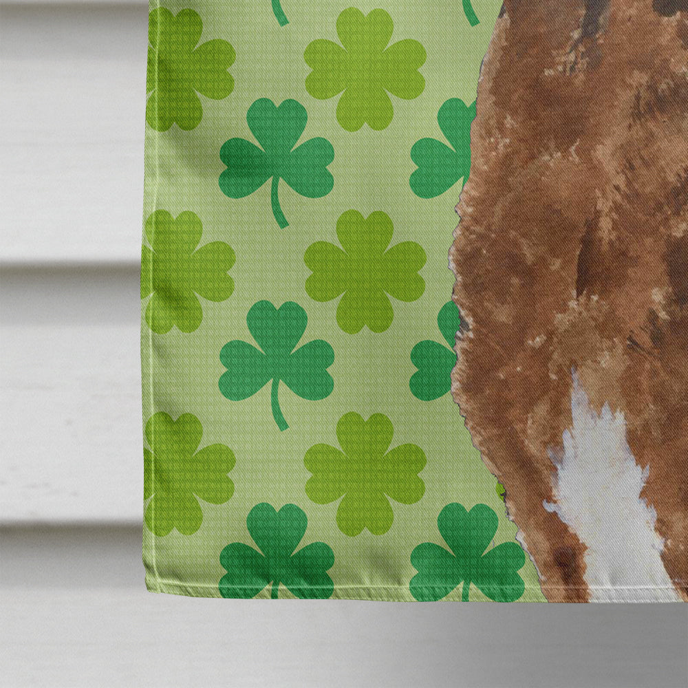 Chesapeake Bay Retriever St. Patrick's Day Shamrock Portrait House Flag 28x40 Porch Sleeve Pole Decorative Outside Yard Banner Artwork Wall Hanging, Polyester