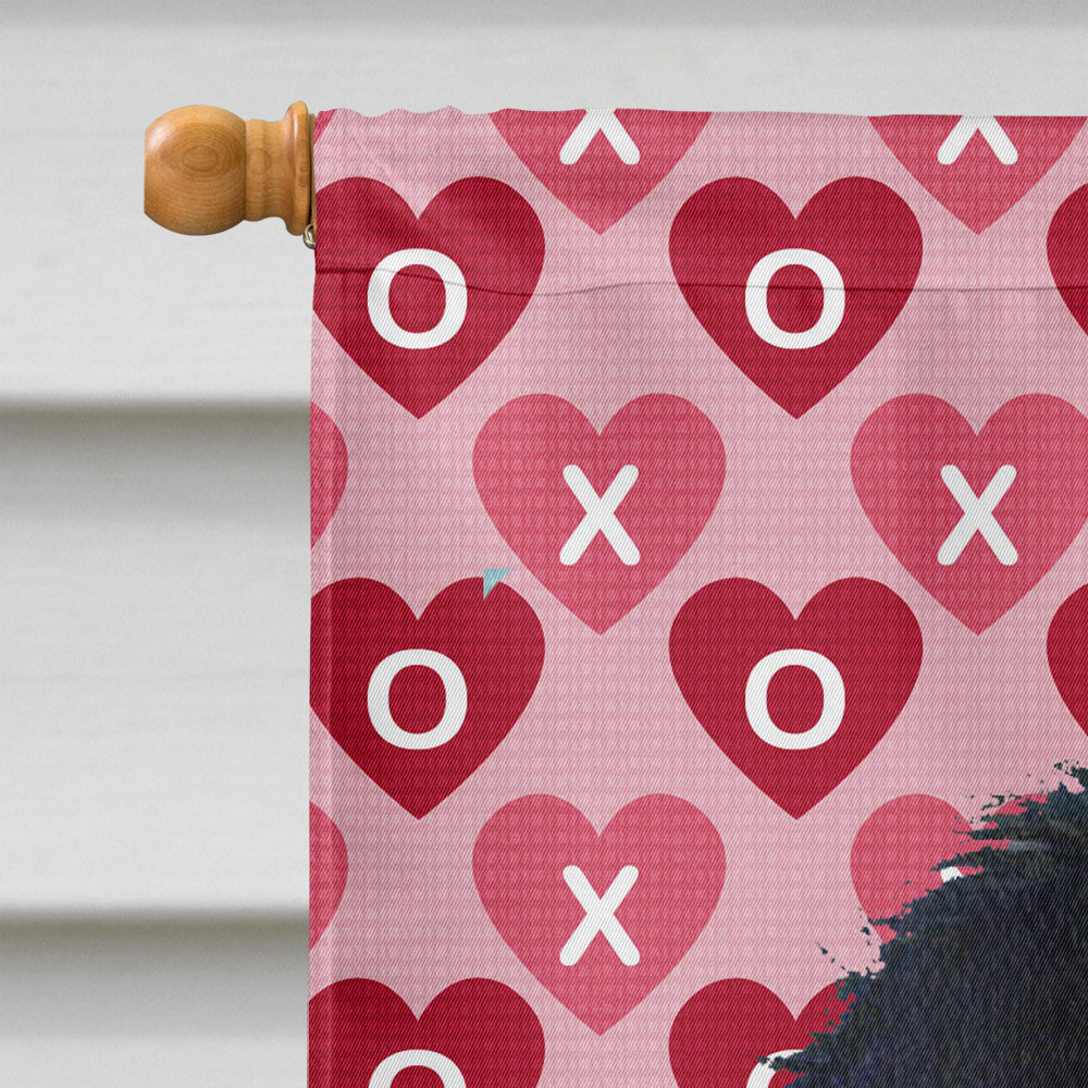 Japanese Chin Hearts Love and Valentine's Day Portrait House Flag 28x40 Porch Sleeve Pole Decorative Outside Yard Banner Artwork Wall Hanging, Polyester