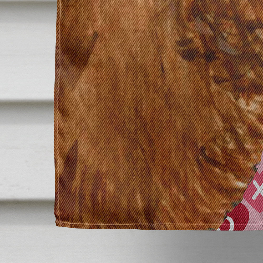 Sussex Spaniel Hearts Love Valentine's Day House Flag 28x40 Porch Sleeve Pole Decorative Outside Yard Banner Artwork Wall Hanging, Polyester