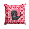 Affenpinscher Hearts Love and Valentine's Day Portrait Decorative Throw Pillow 14x14 Indoor Outdoor Accent Cushion, Fabric Cover with Insert for Sofa, Bed, Porch & Living Room