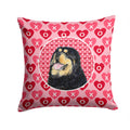 Tibetan Mastiff Hearts Love Valentine's Day Decorative Throw Pillow 14x14 Indoor Outdoor Accent Cushion, Fabric Cover with Insert for Sofa, Bed, Porch & Living Room