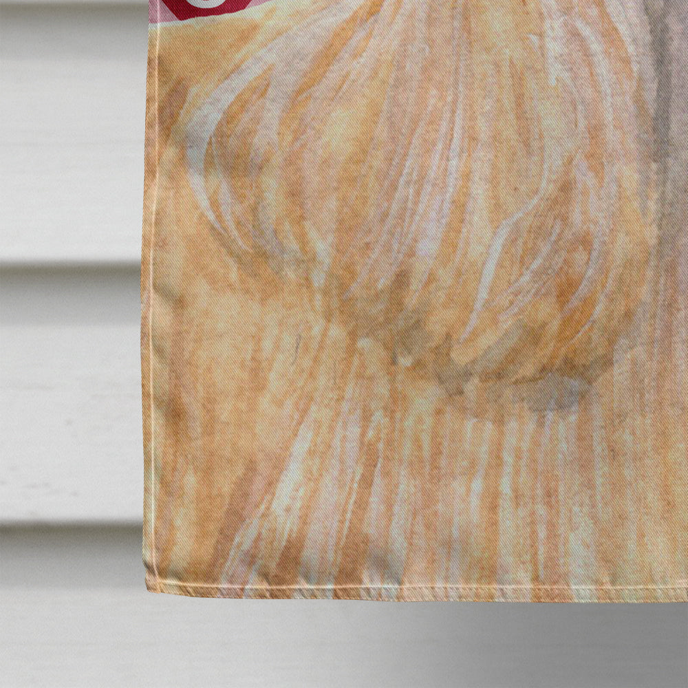Buff Cocker Spaniel Hearts Love Valentine's Day House Flag 28x40 Porch Sleeve Pole Decorative Outside Yard Banner Artwork Wall Hanging, Polyester