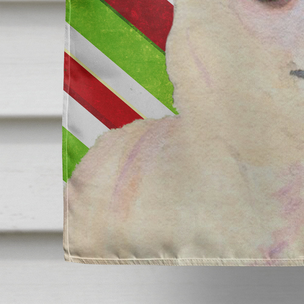 Chihuahua Candy Cane Holiday Christmas House Flag 28x40 Porch Sleeve Pole Decorative Outside Yard Banner Artwork Wall Hanging, Polyester