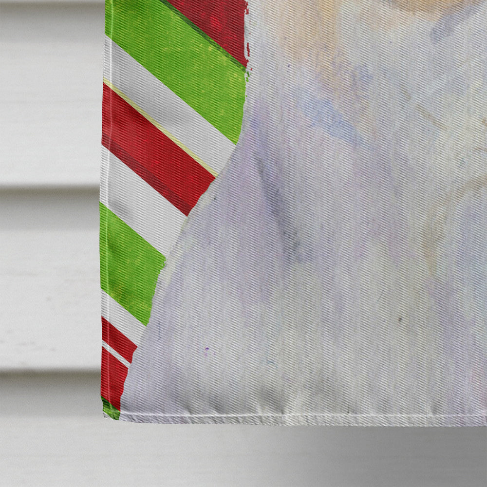 Chihuahua Candy Cane Holiday Christmas House Flag 28x40 Porch Sleeve Pole Decorative Outside Yard Banner Artwork Wall Hanging, Polyester
