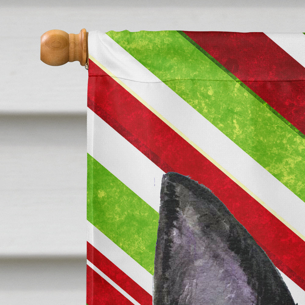 Australian Kelpie Candy Cane Holiday Christmas House Flag 28x40 Porch Sleeve Pole Decorative Outside Yard Banner Artwork Wall Hanging, Polyester