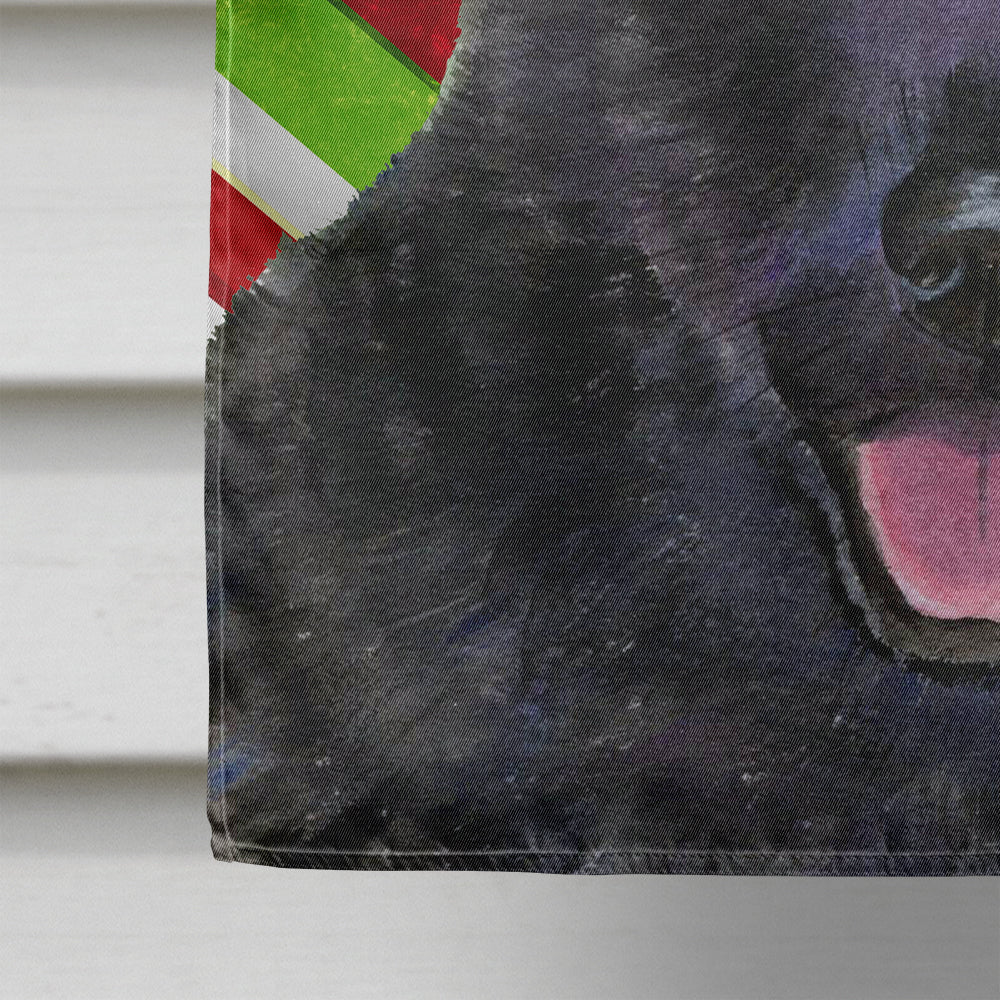 Australian Kelpie Candy Cane Holiday Christmas House Flag 28x40 Porch Sleeve Pole Decorative Outside Yard Banner Artwork Wall Hanging, Polyester