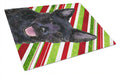 Australian Kelpie Candy Cane Holiday Christmas Cutting Board Tempered Glass Kitchen Cutting Surface, Heat Resistant Chopping, Non-Slip Feet, Food Prep & Serving