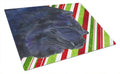 Chow Chow Candy Cane Holiday Christmas Cutting Board Tempered Glass Kitchen Cutting Surface, Heat Resistant Chopping, Non-Slip Feet, Food Prep & Serving
