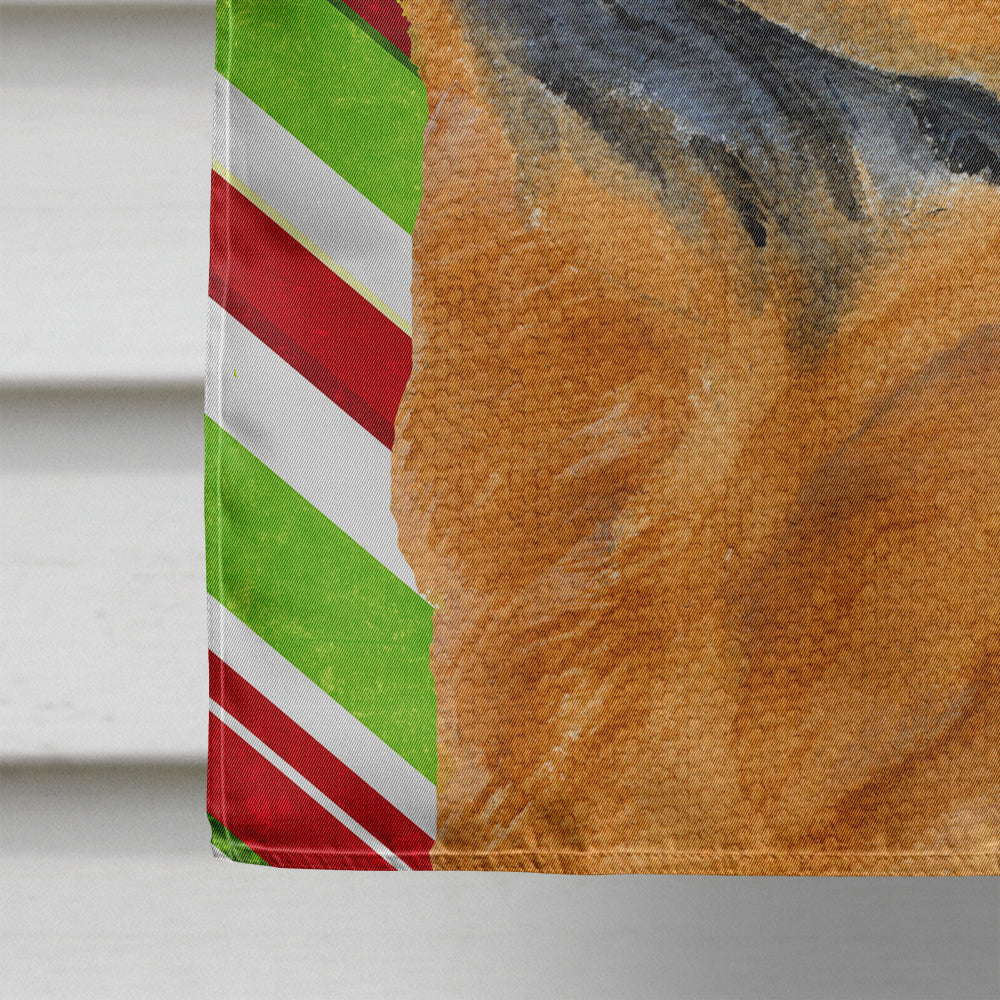 Chow Chow Candy Cane Holiday Christmas House Flag 28x40 Porch Sleeve Pole Decorative Outside Yard Banner Artwork Wall Hanging, Polyester