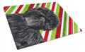 Affenpinscher Candy Cane Holiday Christmas Cutting Board Tempered Glass Kitchen Cutting Surface, Heat Resistant Chopping, Non-Slip Feet, Food Prep & Serving