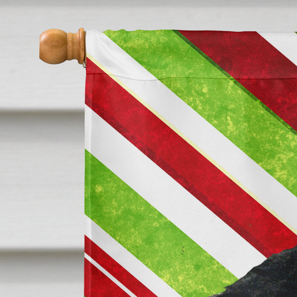 Gordon Setter Candy Cane Holiday Christmas House Flag 28x40 Porch Sleeve Pole Decorative Outside Yard Banner Artwork Wall Hanging, Polyester