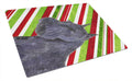 Schnauzer Candy Cane Holiday Christmas Cutting Board Tempered Glass Kitchen Cutting Surface, Heat Resistant Chopping, Non-Slip Feet, Food Prep & Serving